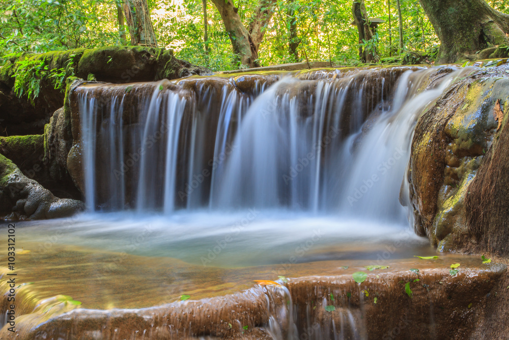 Waterfall in the tropical forest