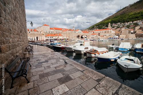 Port Promenade in Old Town of Dubrovnik