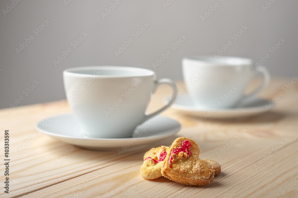 Cup of tea with mint, close-up, selective focus