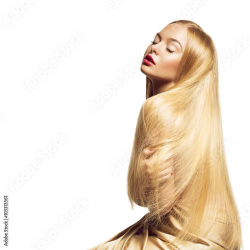 Canvas Print Girl with long hair