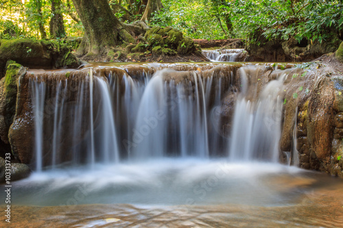 Waterfall in the tropical forest
