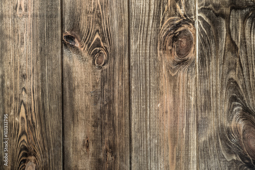 Brown wood background texture from wooden planks.