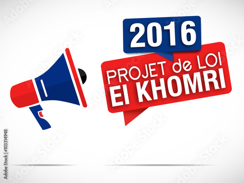 mégaphone : projet de loi el khomri photo
