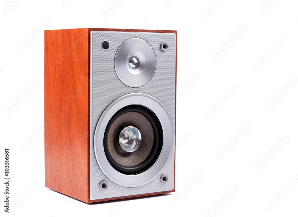 Stereo sound system isolated on white background Stereo sound system isolated on white background