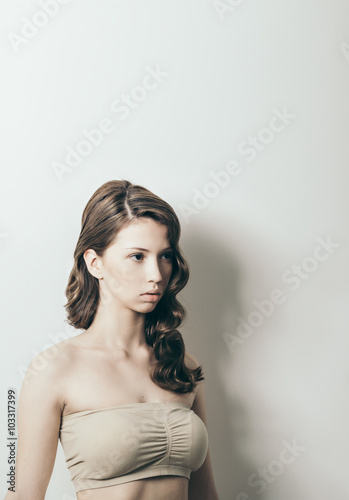 Young fashion model portrait