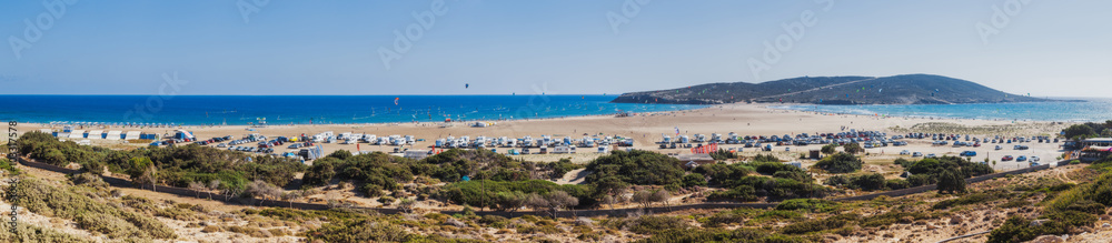 Panorama Beach Prasonisi. Rhodes Island. Greece