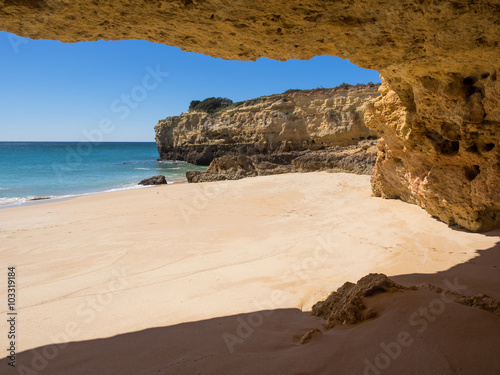 Versteckte Badebucht - Algarve Felsk  ste - Felsalgarve