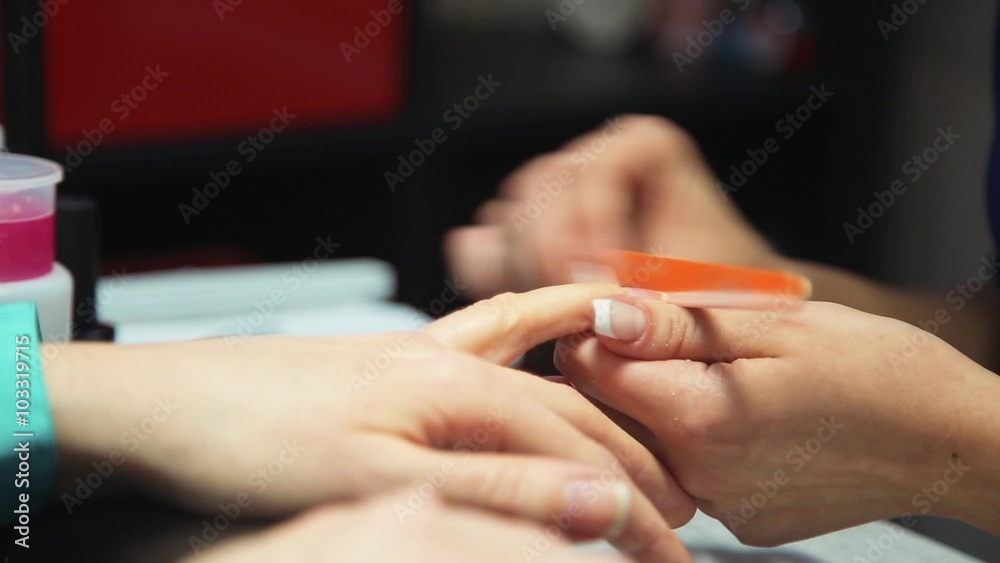 Manicure. Nail polish nail file Manicure. Nail polish nail file
