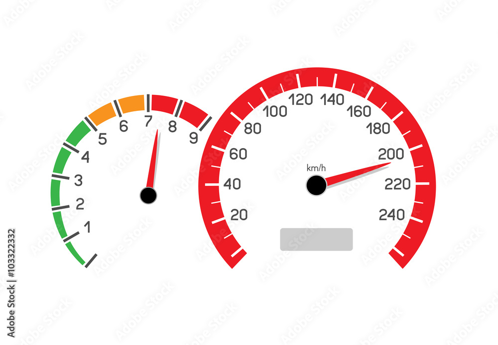 Naklejka premium car speeding limit