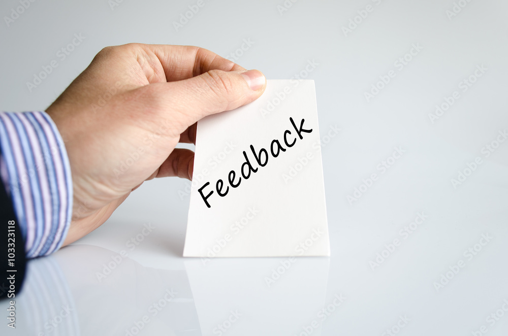 Feedback text concept Feedback text concept