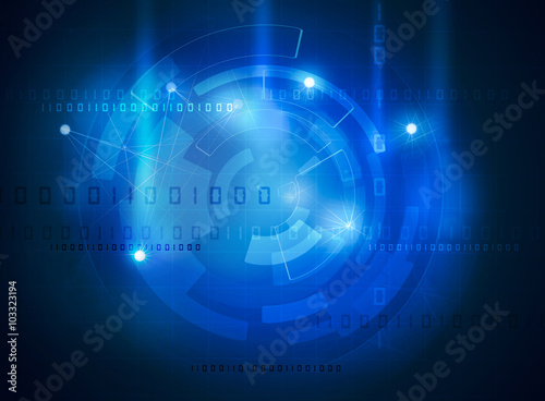 futuristic data high tech interface