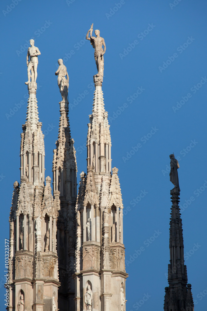 Milan Cathedral in Milan, Lombardy, Italy.