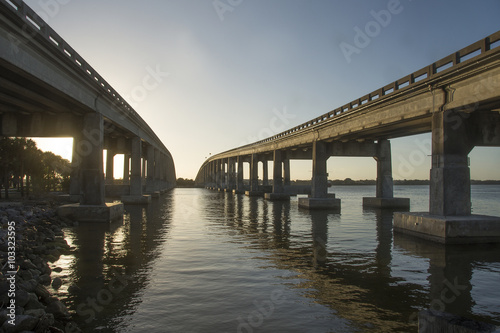 Two bridges at Sunset © Photoman