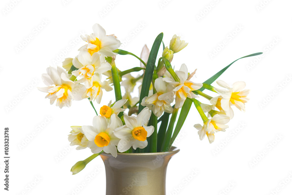 Bouquet of daffodils. Selective focus