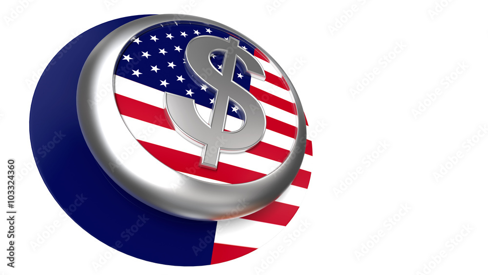 Naklejka premium Dollar