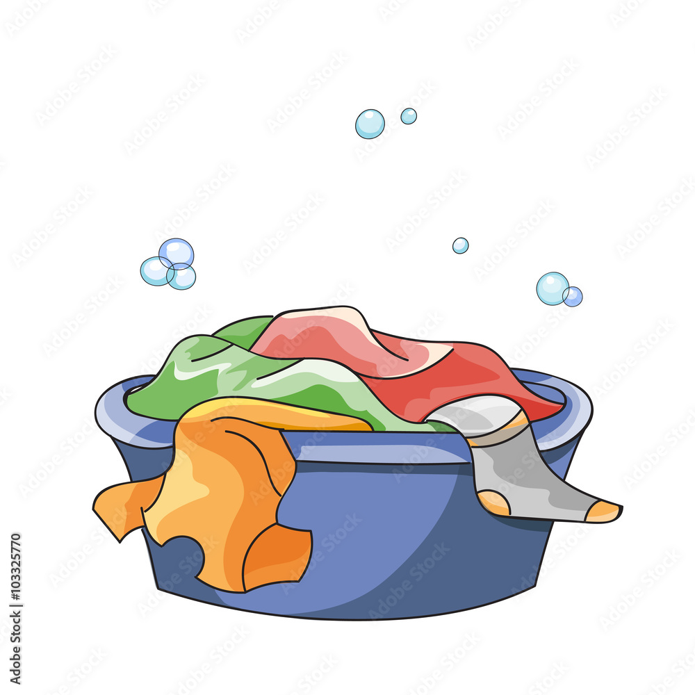 Basin For Clothes Stock Vector Adobe Stock