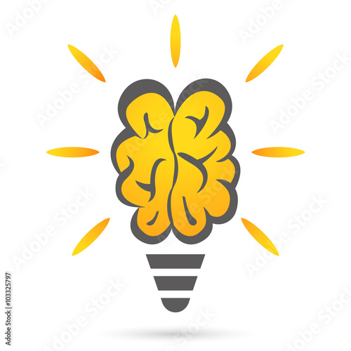 smart brain - vector icon