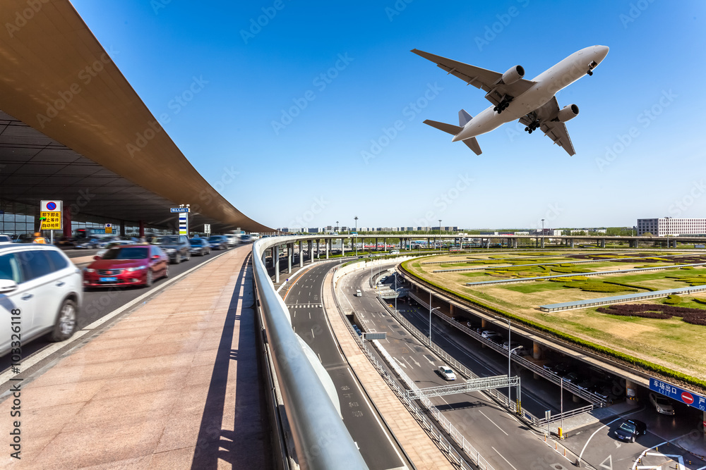 Fototapeta premium airport in Beijing china
