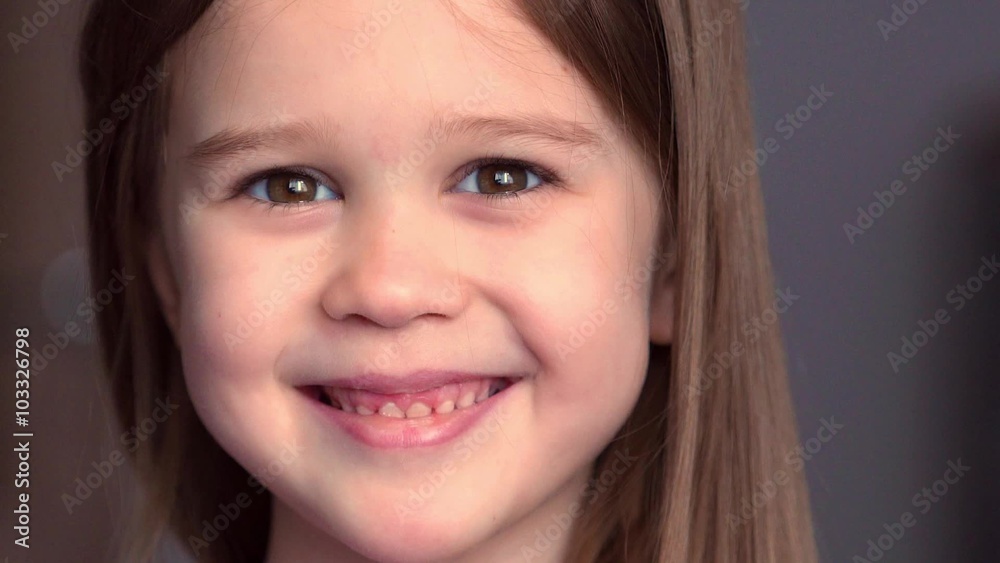 Close up portrait of emotional little girl Close up portrait of emotional little girl