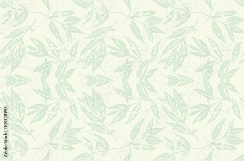 bamboo leaves grunge vector texture