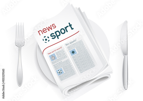 sport news tablewares photo