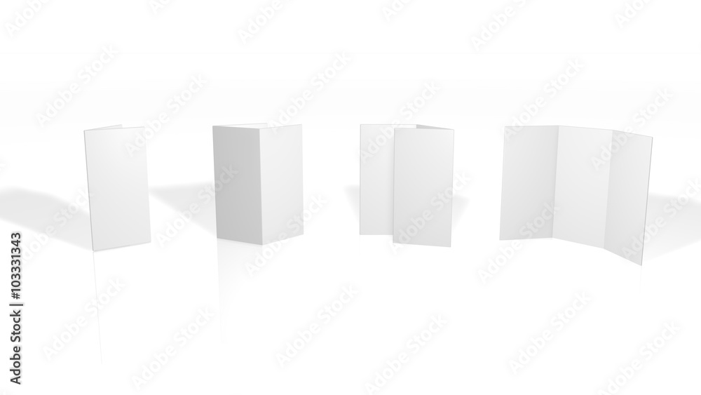 Blank Flyer - 6-Page - DinLang (Wickelfalz) - Vertikal Blank Flyer - 6-Page - DinLang (Wickelfalz) - Vertikal