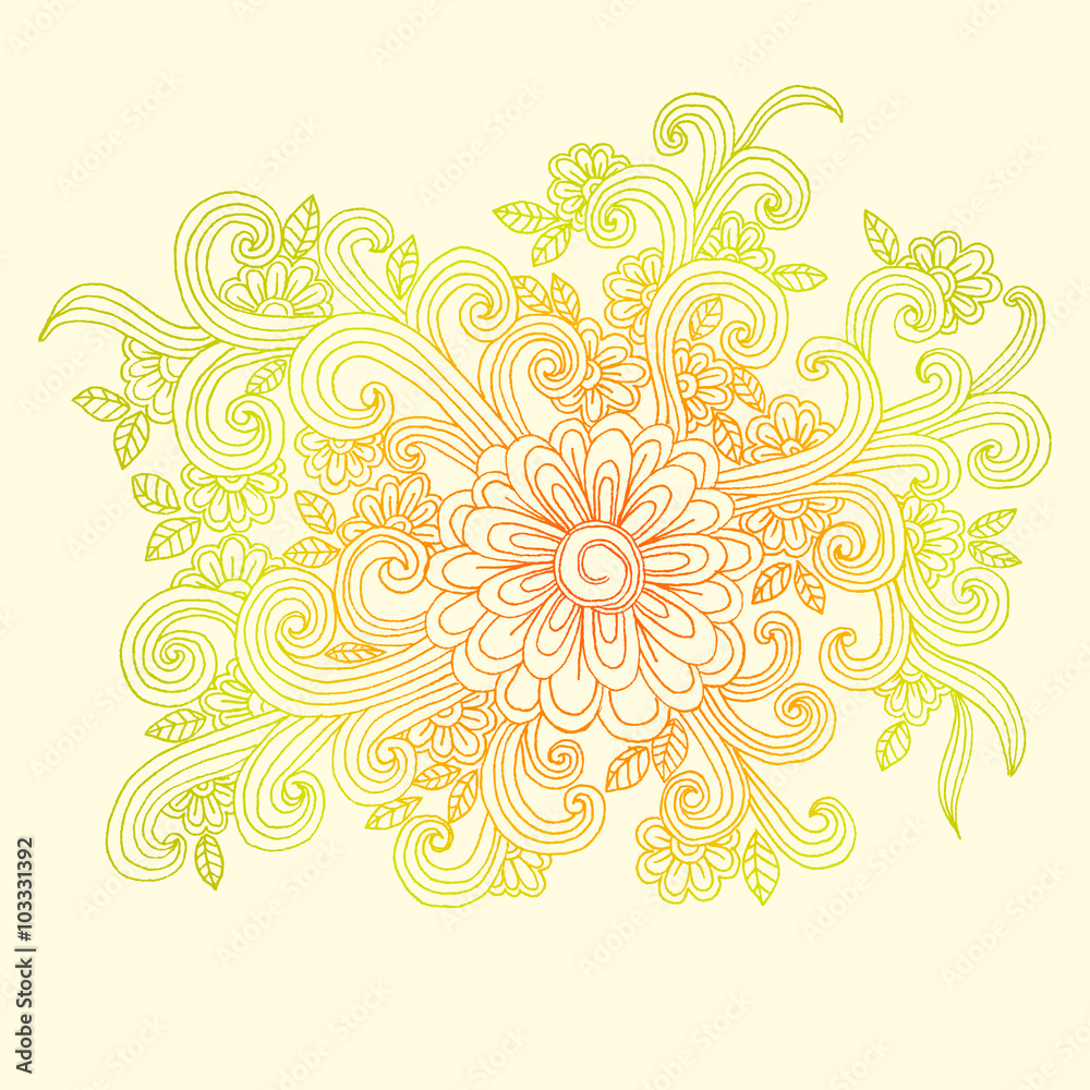 Floral doodles Floral doodles