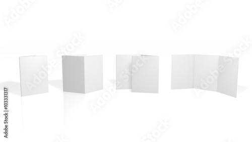 Blank Flyer - 6-Page - DinLang (Wickelfalz) - Vertikal