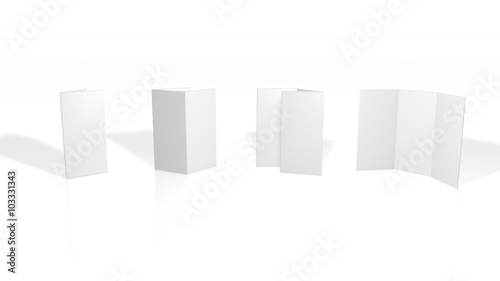 Blank Flyer - 6-Page - DinLang (Wickelfalz) - Vertikal