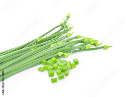Onion flower isolated on white background