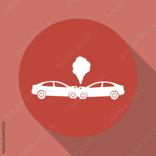 Car crash concept.
