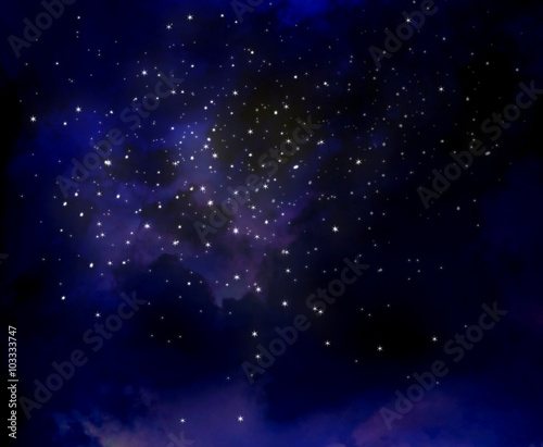 starry night sky  background