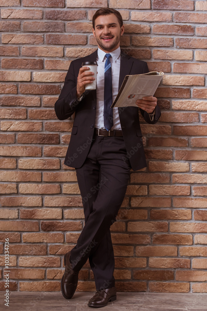 Young attractive businessman Young attractive businessman
