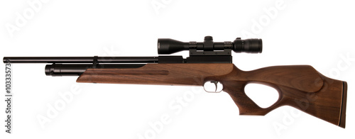 air PCP rifle isolated on white