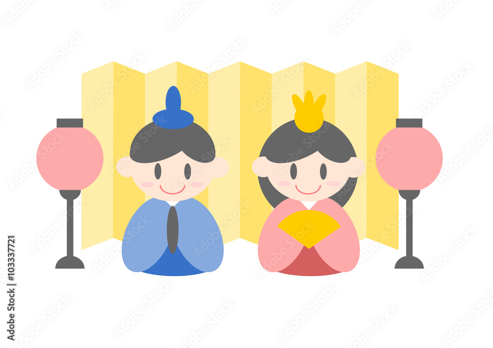 ひな祭り ひな人形 イラスト Stock Vector Adobe Stock