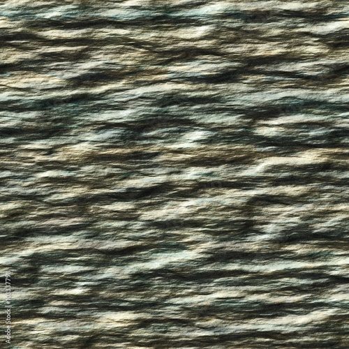 Seamless texture of dark grey cracked sandstone rock pattern for background / illustration