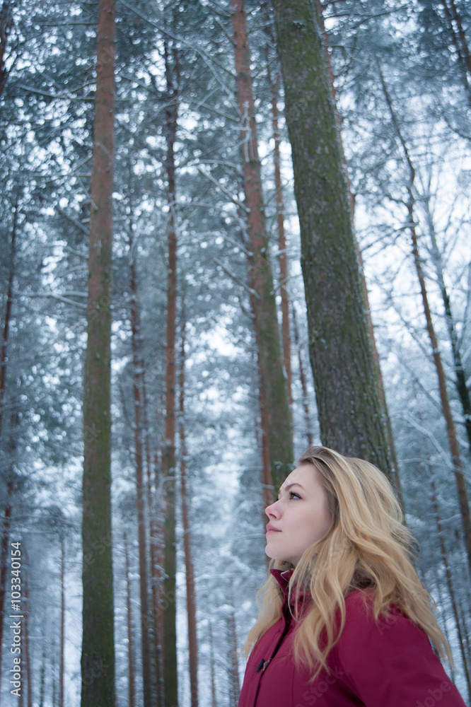 girl in the forest