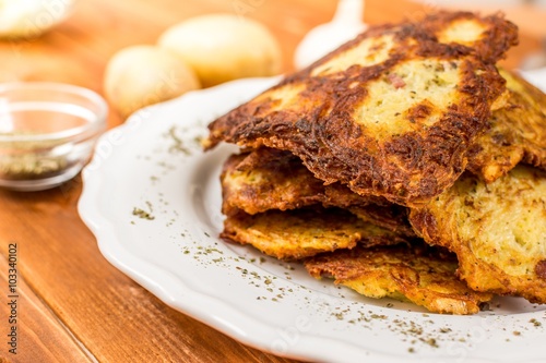 Fried potato pancake