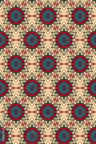 Ethnic boho seamless pattern. Tribal art print