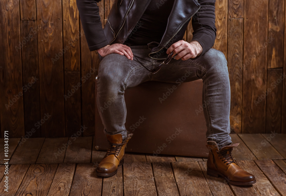 Stylish man with beard