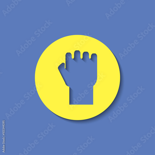 fist sign vector icon