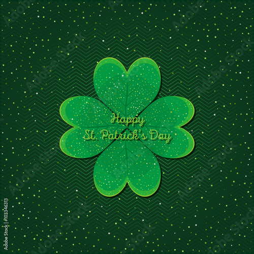 Typographic Saint Patrick's Day retro background. Vector design greetings card or poster.