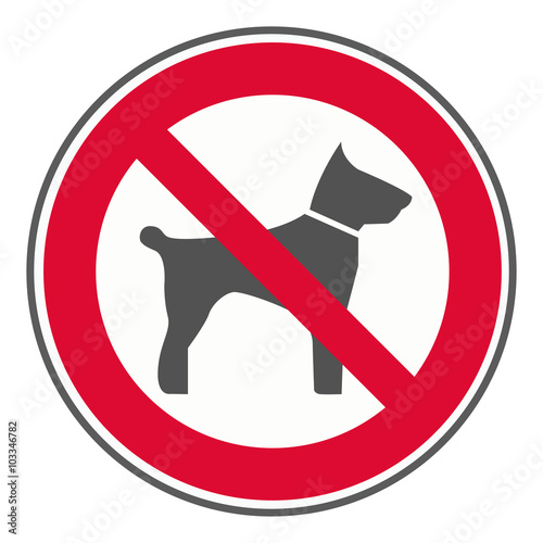 Schild Hundeverbot