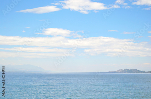 Ionian sea in a cloudy day. © konstan