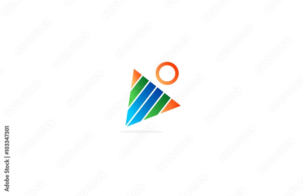 triangle circle icon design element triangle circle icon design element