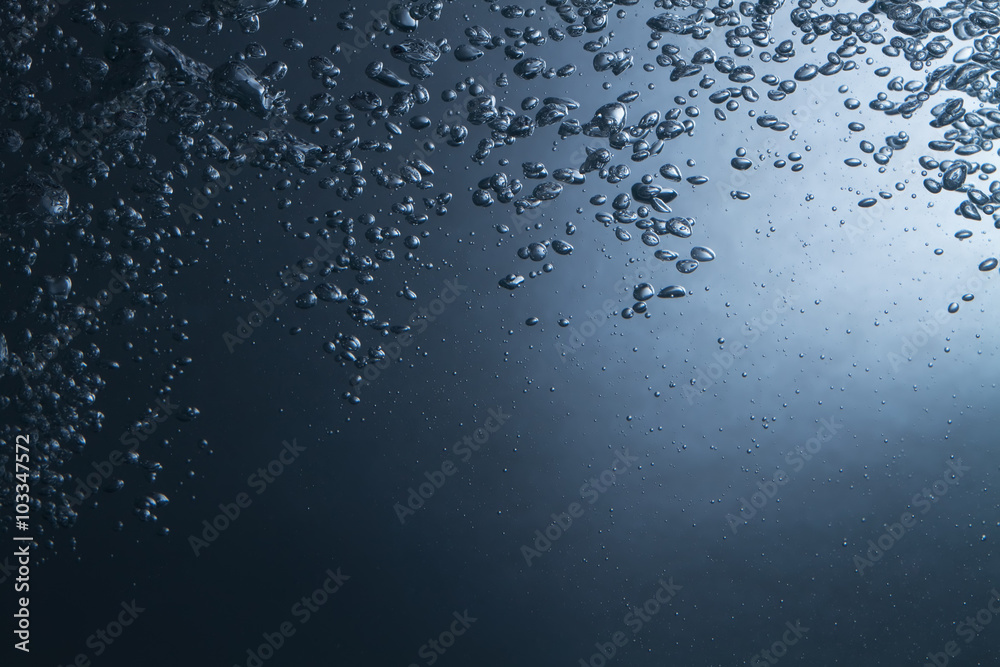 air bubbles in water background