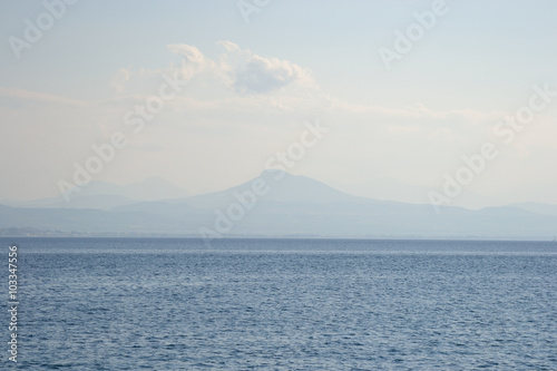 Ionian sea in a cloudy day.