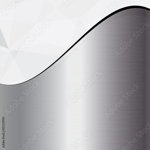 Abstract metallic silver vector background