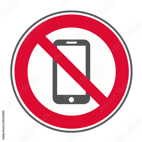 Schild Smartphone verboten