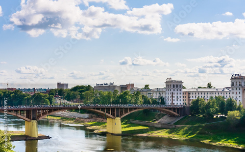Kirovsky bridge across the Western Dvina, Vitebsk, Belarus
